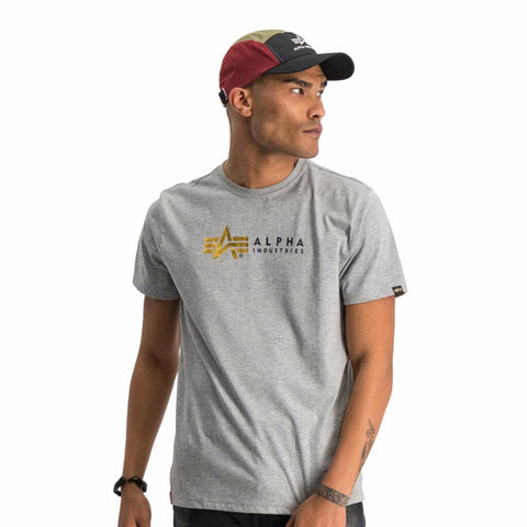 Alpha T - Gold Foil Print Grey