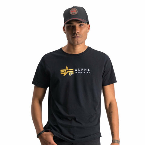 Alpha T - Gold Foil Print Black